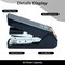 Stapler for Desk, 50 Sheet Effortless Stapler, Desktop Stapler with 1000 Staples and Remover, One Finger Touch Stapling, Heavy Duty Office Home Stapler, Portable Handheld Stapler Black